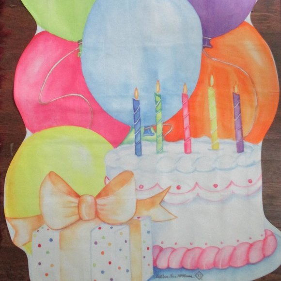 Large Birthday Flag by Toland for house or garden - Picture 1 of 4